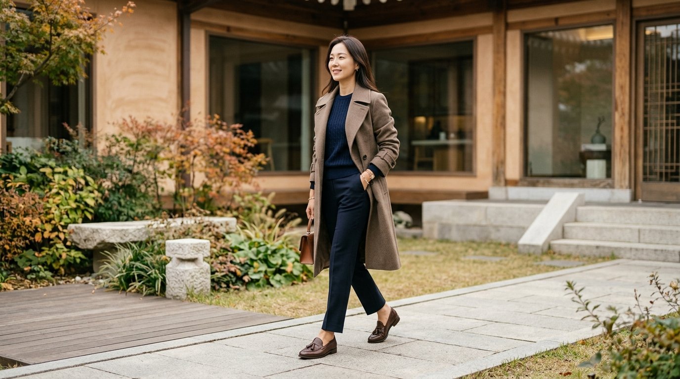 다양한 스타일의 로퍼가 진열된 쇼룸 모습