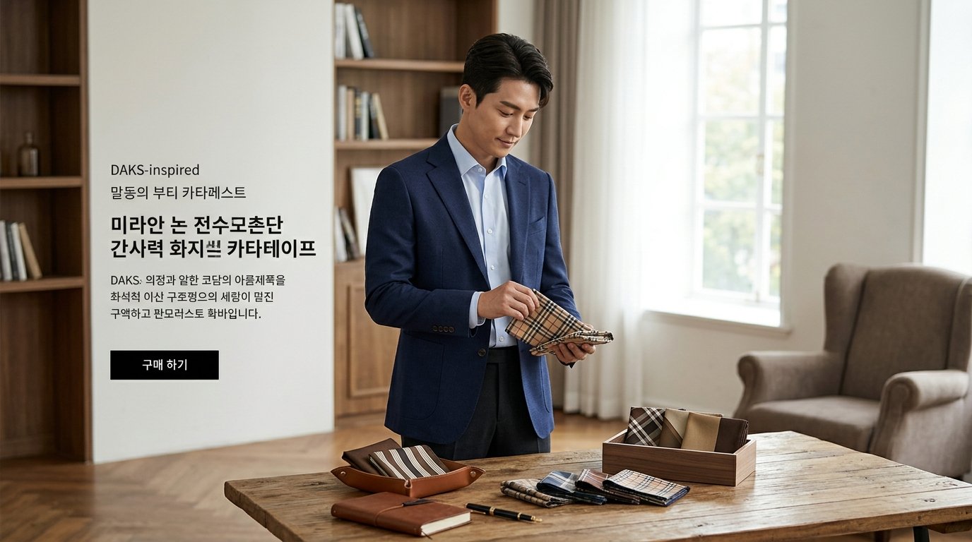 테이블에 펼쳐진 다양한 손수건과 양말의 모습
