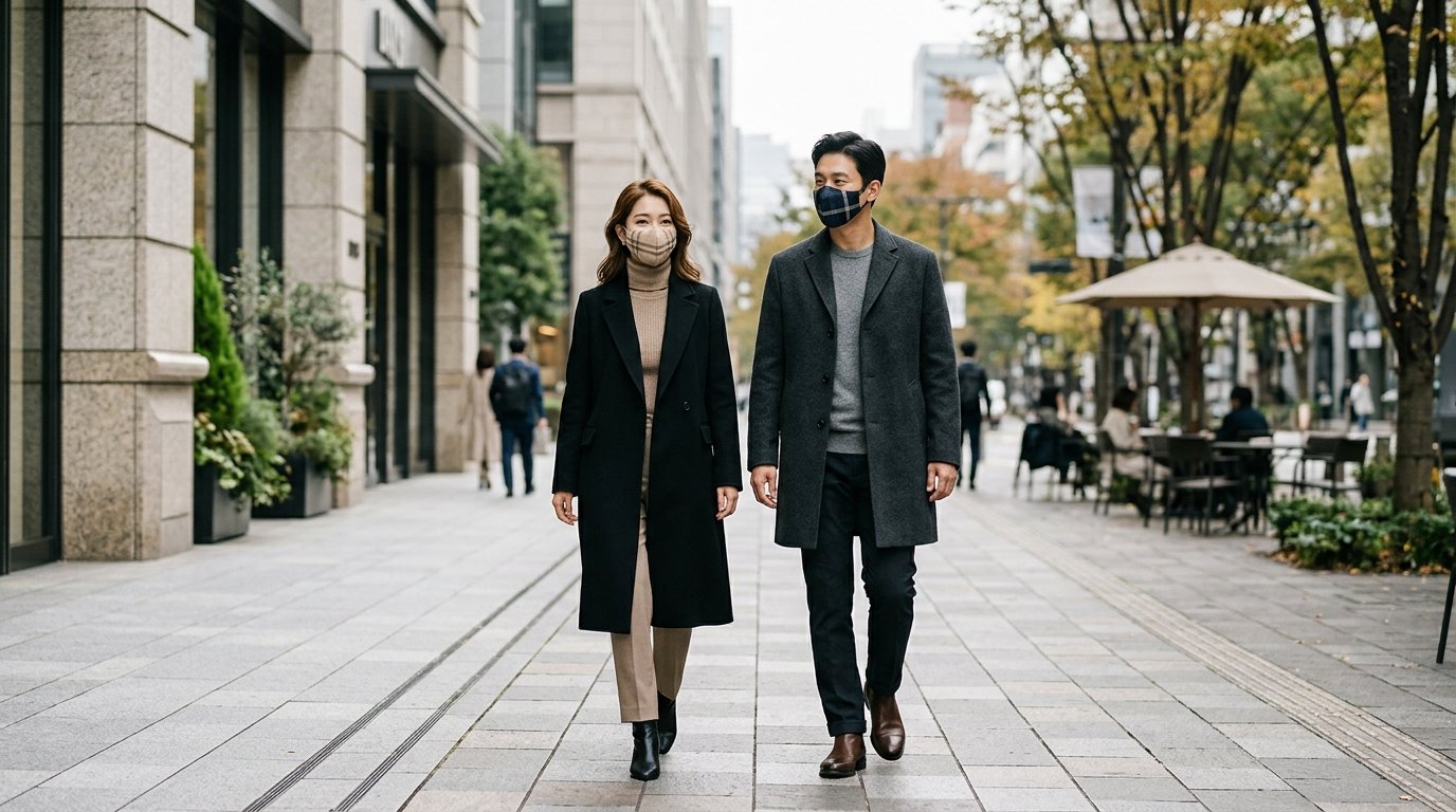 다양한 닥스 아이템이 넓은 공간에 정돈된 모습