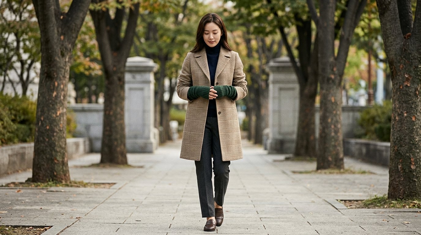 다양한 소가죽 제품이 진열장에 놓여 있는 모습