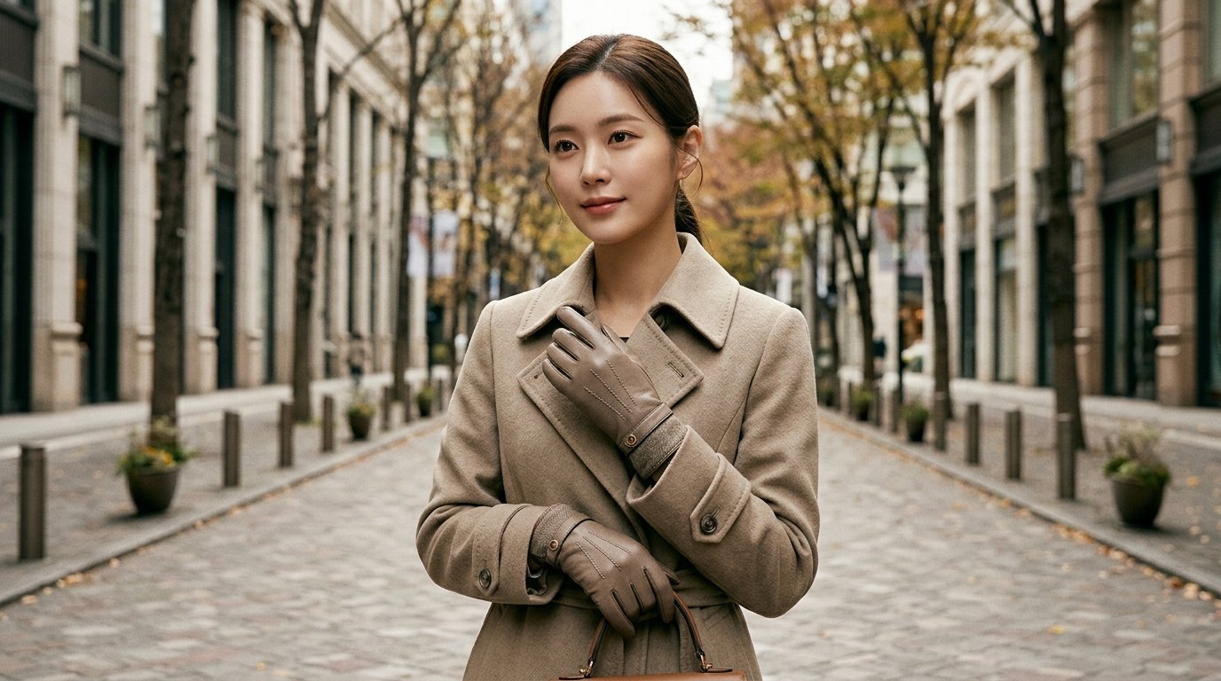 다양한 디자인의 여성 가죽 장갑 컬렉션