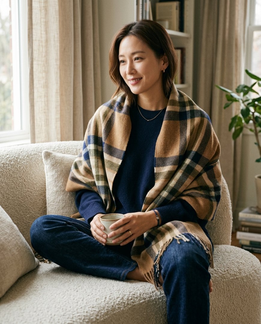 캐주얼한 환경에서 일상적으로 놓인 토트백