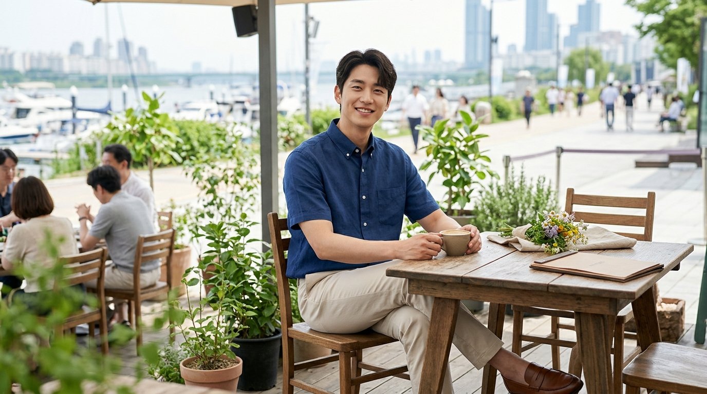 여름 시즌 반팔셔츠가 걸려 있는 매장 풍경