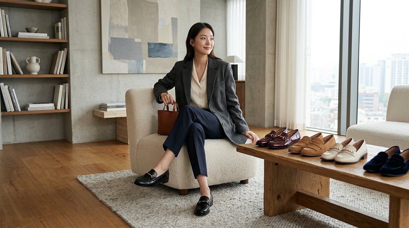 로퍼 쇼룸 전시장이 넓게 펼쳐진 모습.