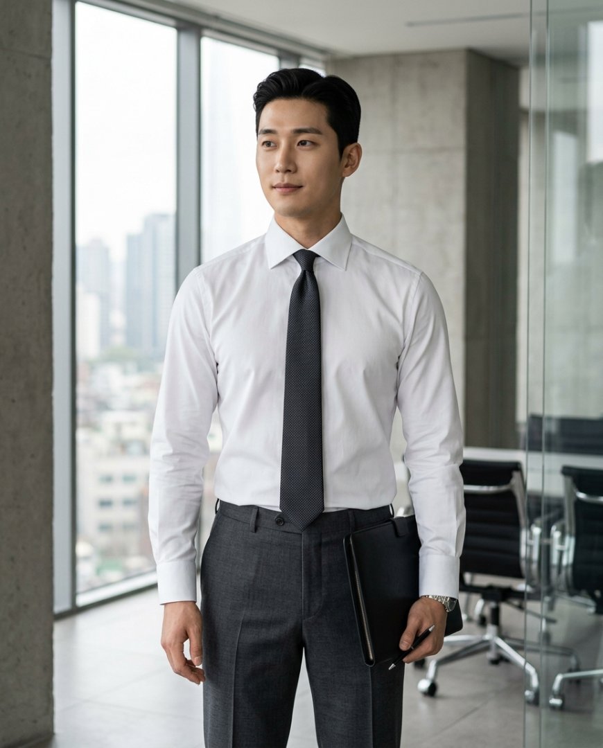 비즈니스 미팅 준비 중인 직장인 모습