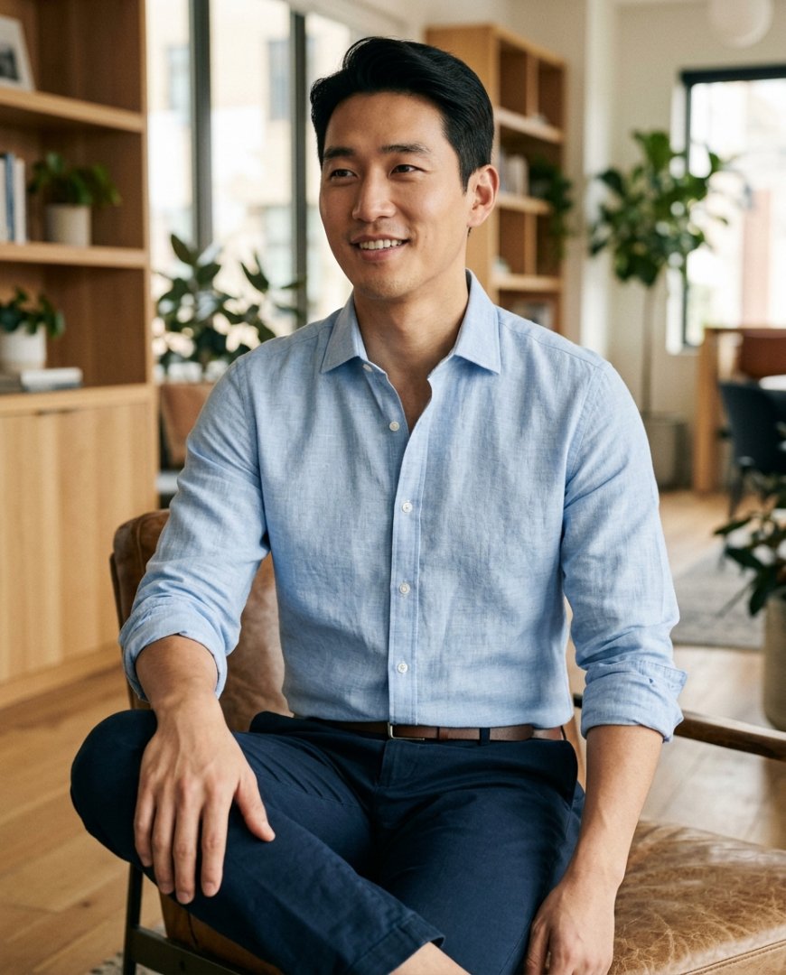 캐주얼하지만 세련된 직장인 모습