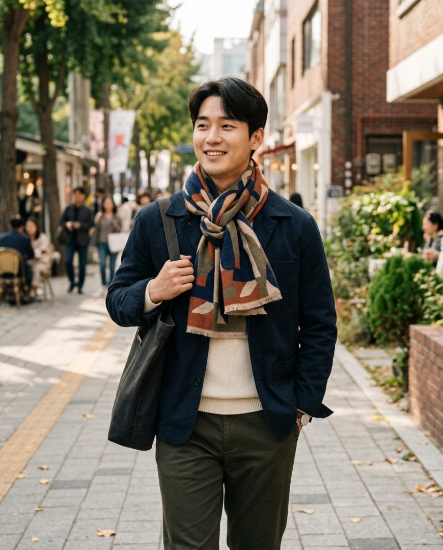 카페에서 커피를 즐기는 남성