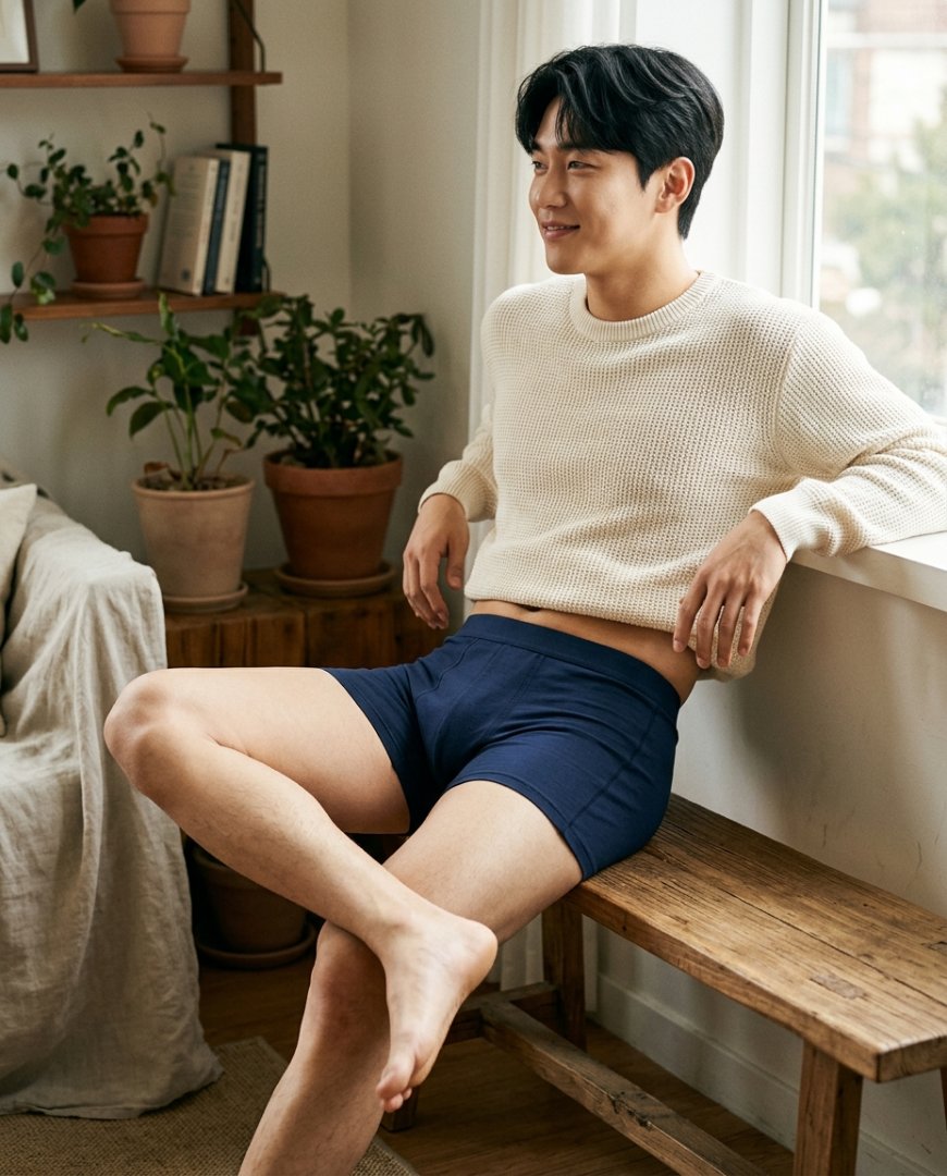 침실에서 정돈된 언더웨어 옷장