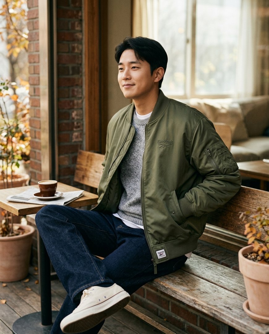 피크닉장에서 다양한 색상의 점퍼를 입고 있는 사람들이 편안하게 앉아 있는 모습.