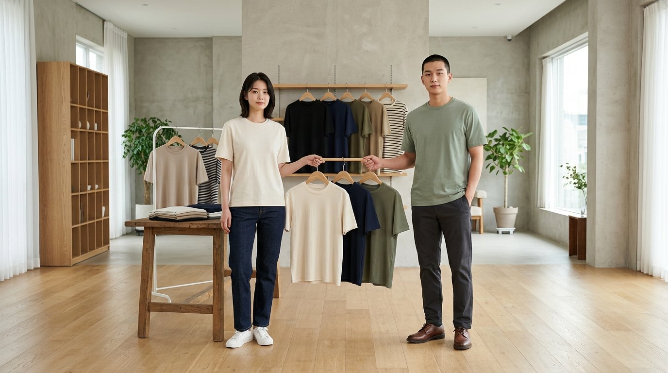 티셔츠를 입은 사람들이 공원 벤치와 잔디밭에 앉아 있는 모습