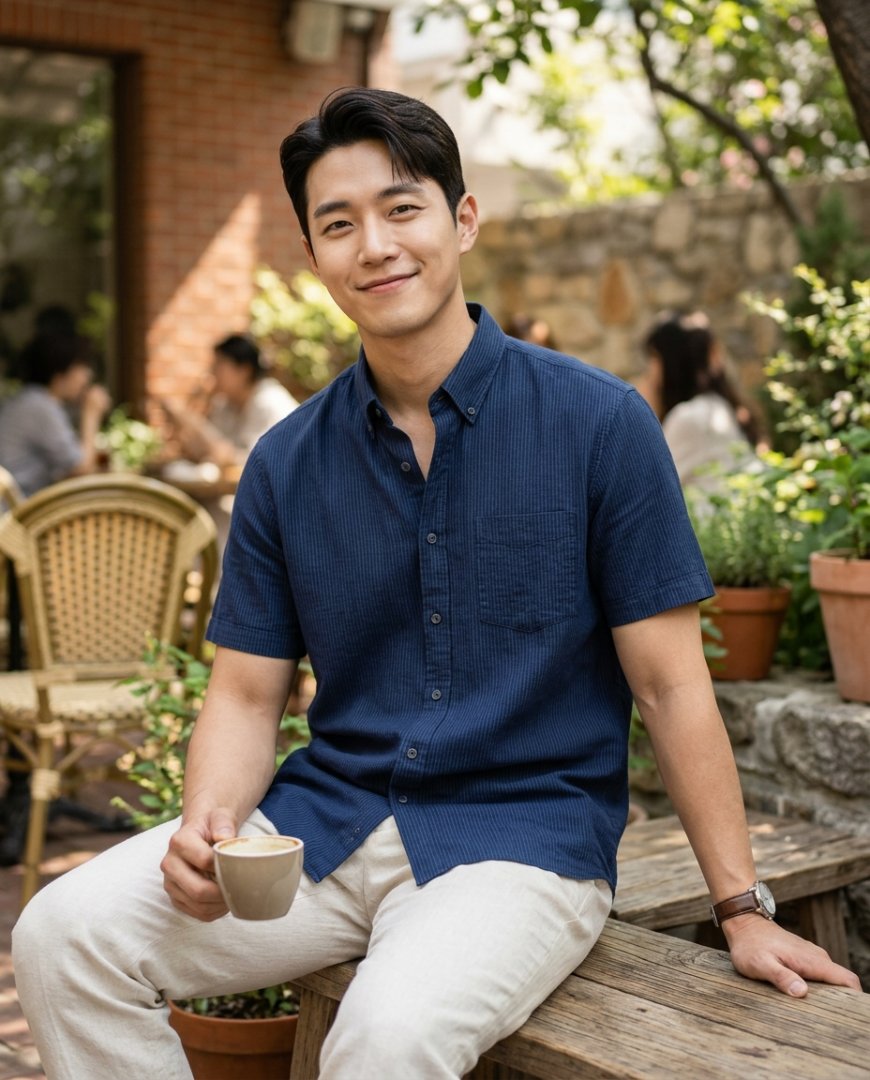 캐주얼한 반팔 셔츠 스타일링