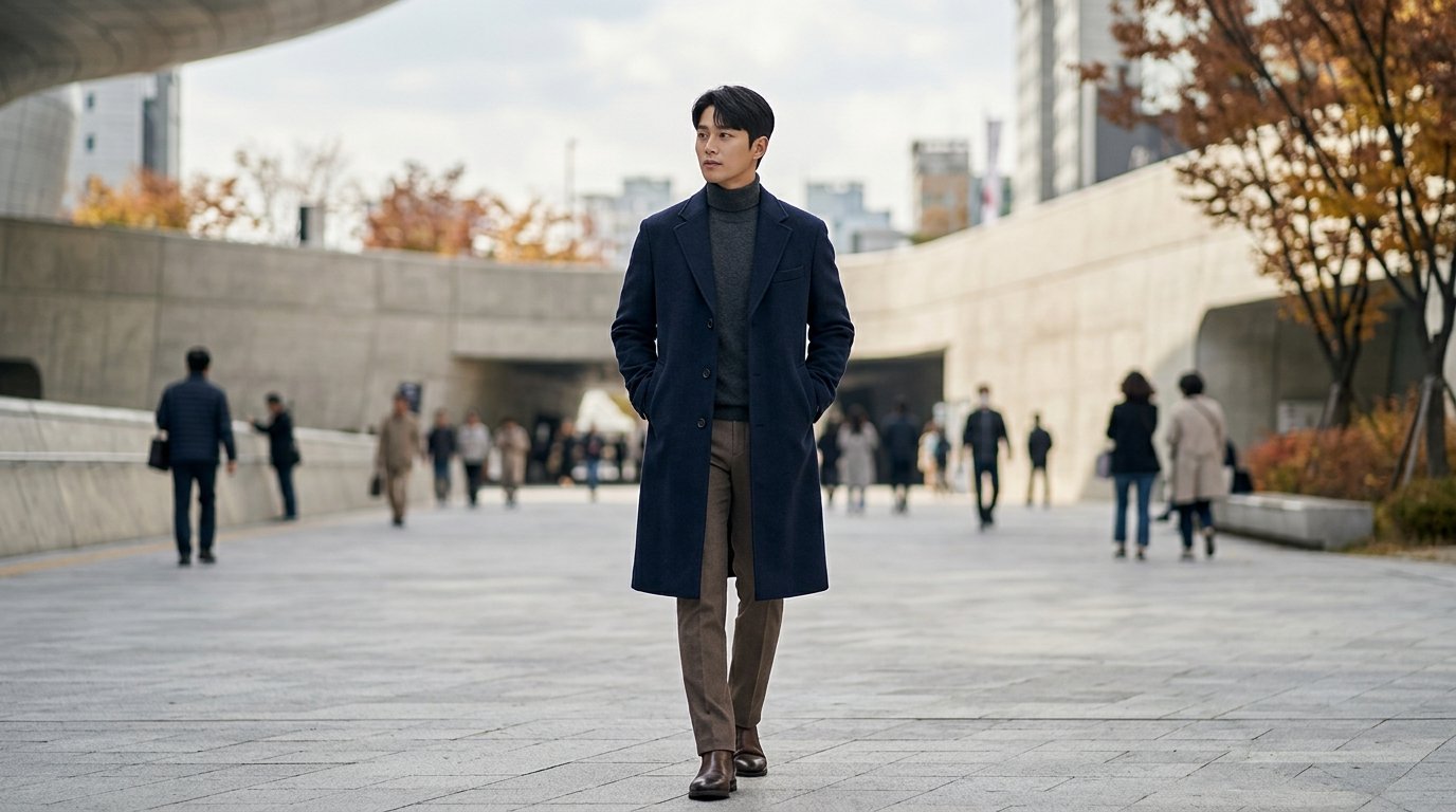 매장에 진열된 다양한 코트 모습입니다.