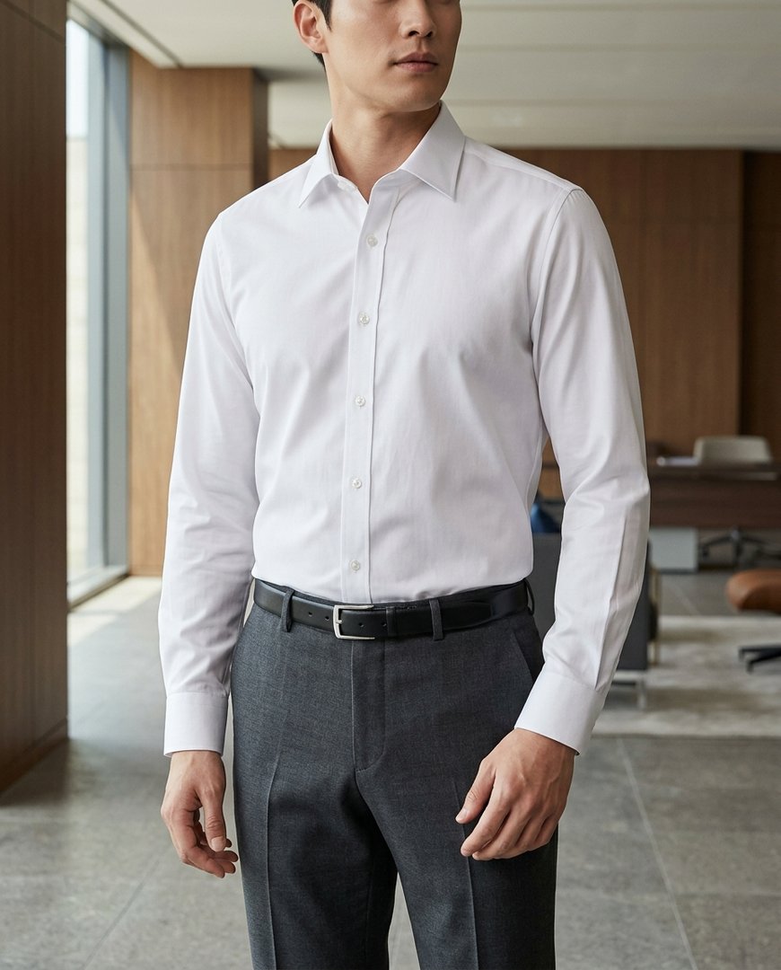 비즈니스 미팅에 적합한 셔츠와 넥타이
