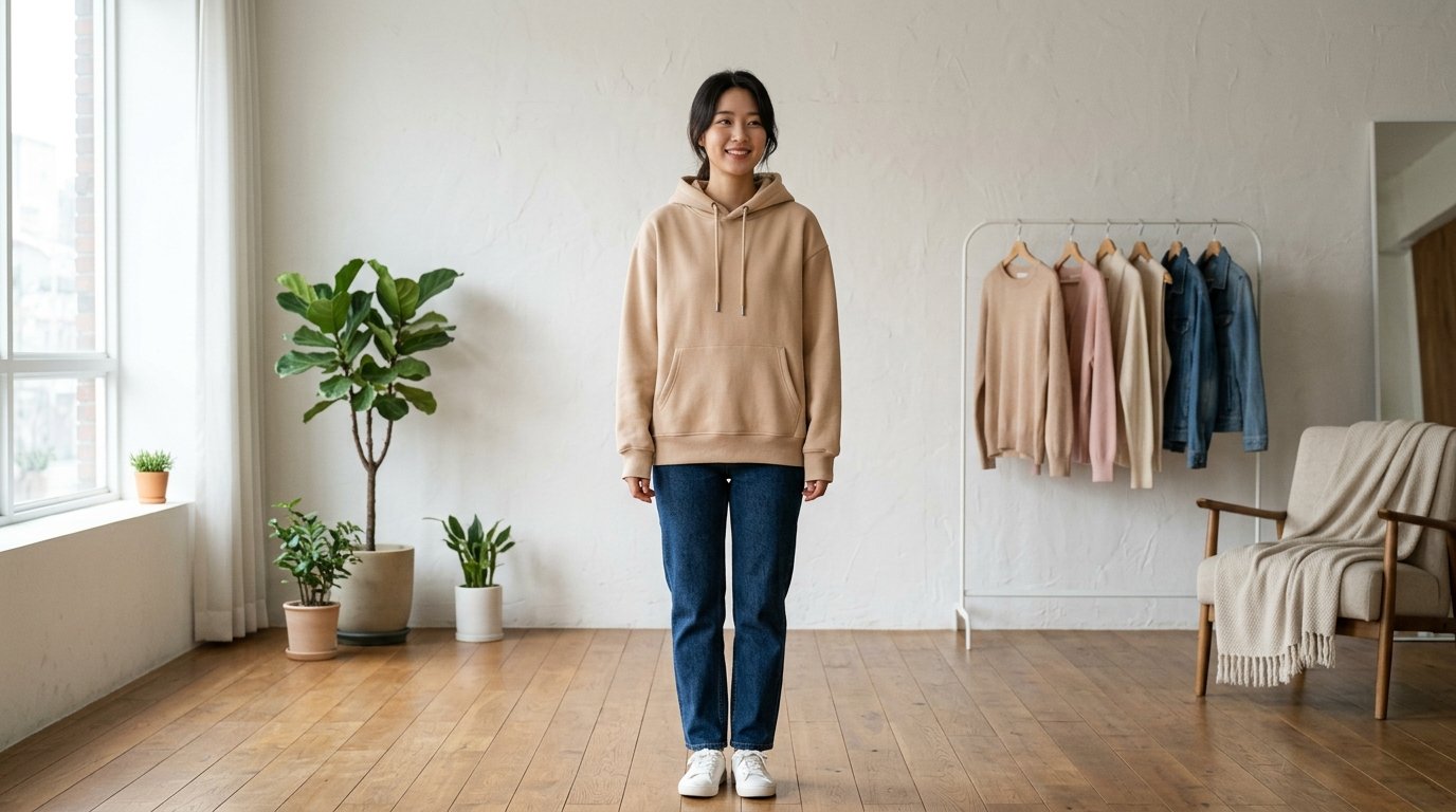 다양한 패션 스타일로 공원을 걷는 여성들