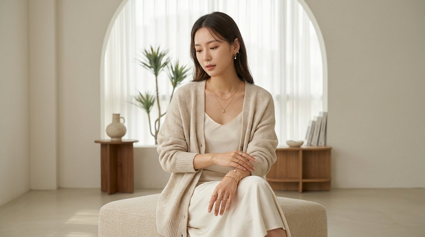 다양한 여성 주얼리가 진열된 장면
