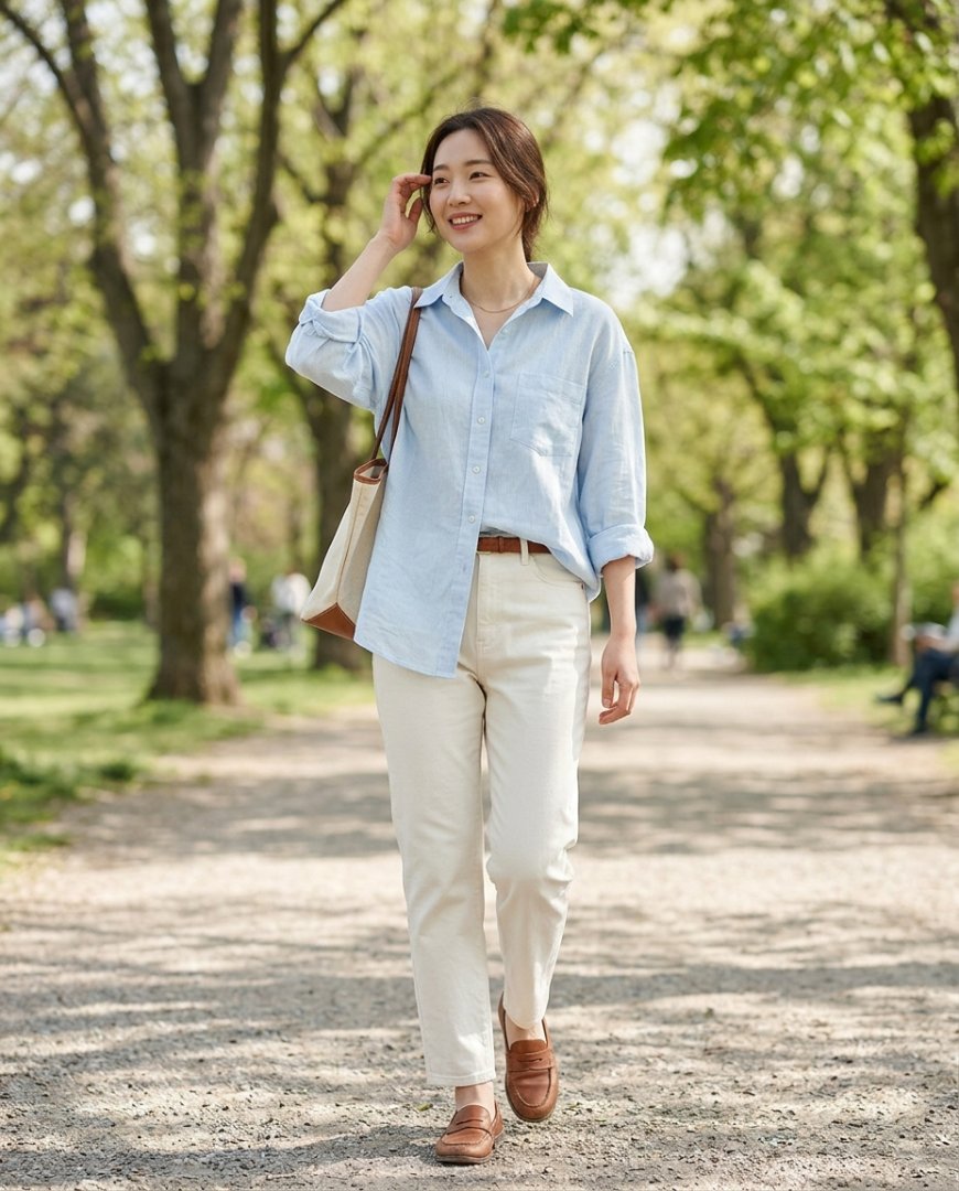 꽃셌 장식의 여성 캐주얼 셔츠