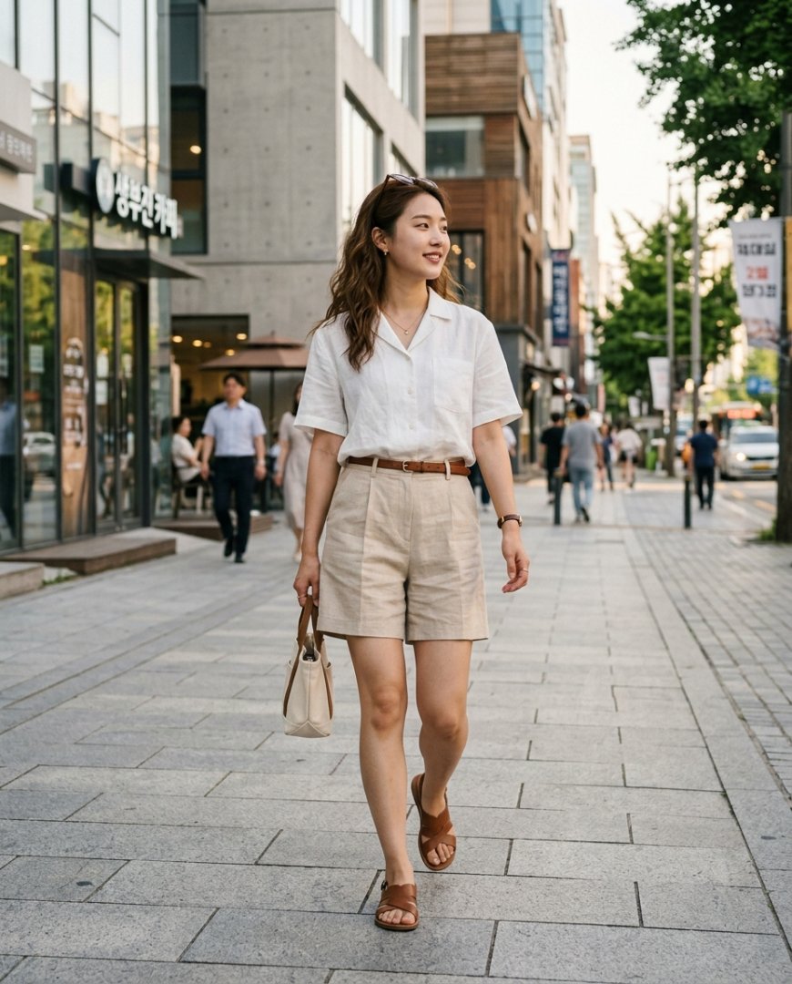 도심의 세련된 분위기를 반영한 블랙 팬츠 스타일