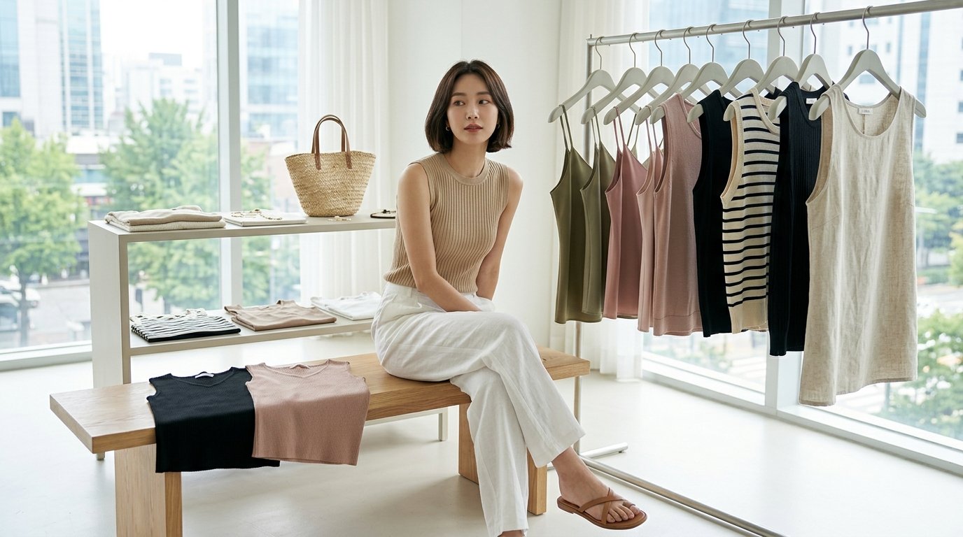 모던한 부티크에서 전시된 다양한 슬리브리스