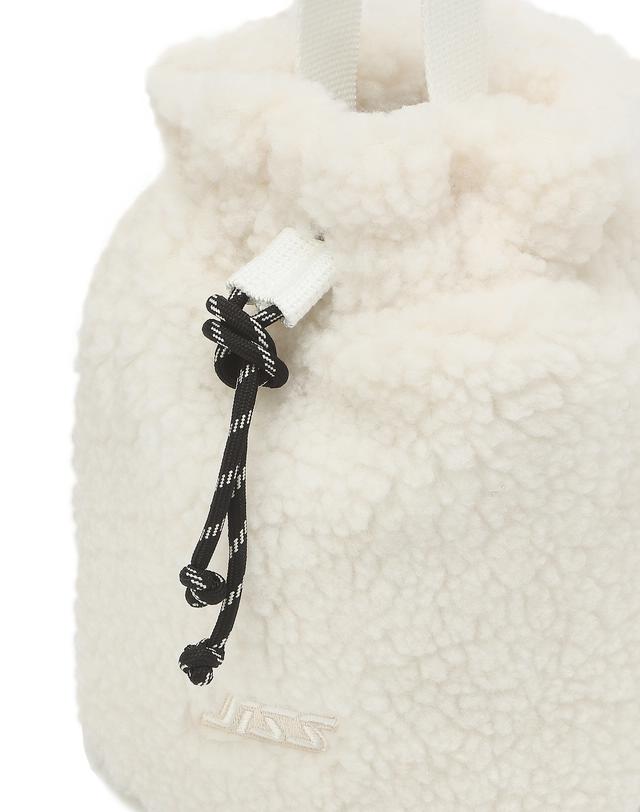 Jeba 577 질스튜어트 스포츠 뉴욕(JILLSTUART SPORT NEWYORK) J FLEECE BUCKET BAG 크림 로고자수 남녀공용 ...